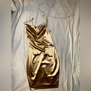 Gold dress